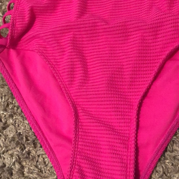 Hot Pink Cut Swimsuit - Picture 8 of 9